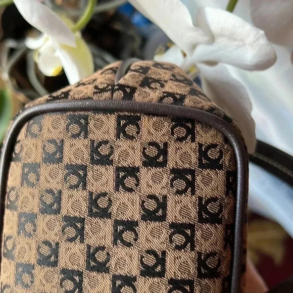 Liz Claiborne Vintage LC Monogram Handbag - Picture 5 of 13